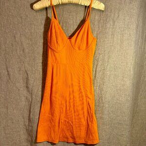 Wild Fable Orange Mini Dress Small